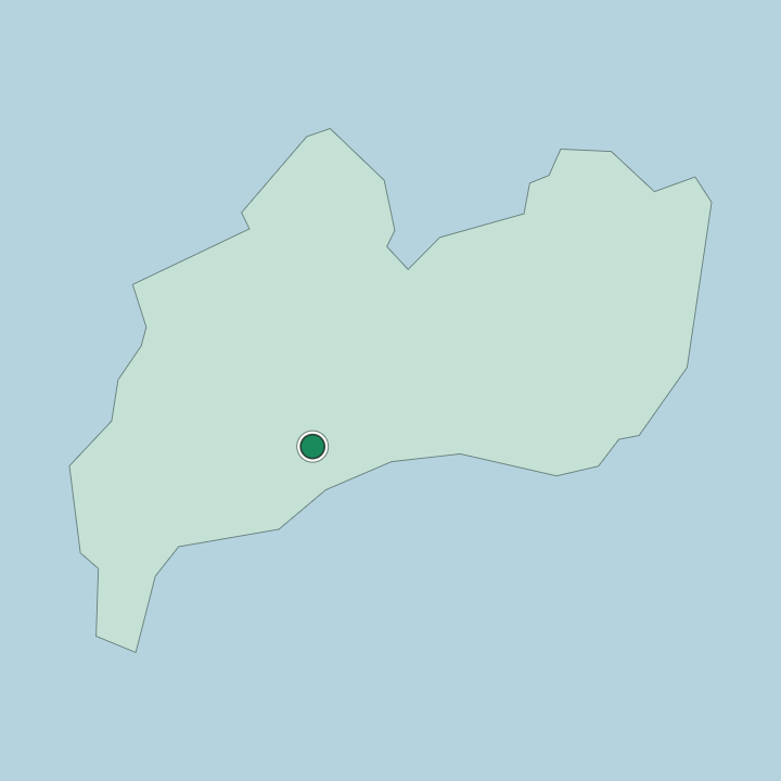 Map showing Brazzaville — In Republic of the Congo