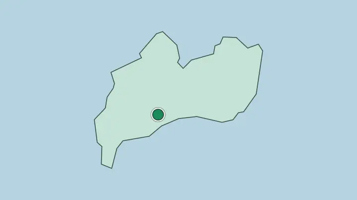 Map of Brazzaville in Republic of the Congo