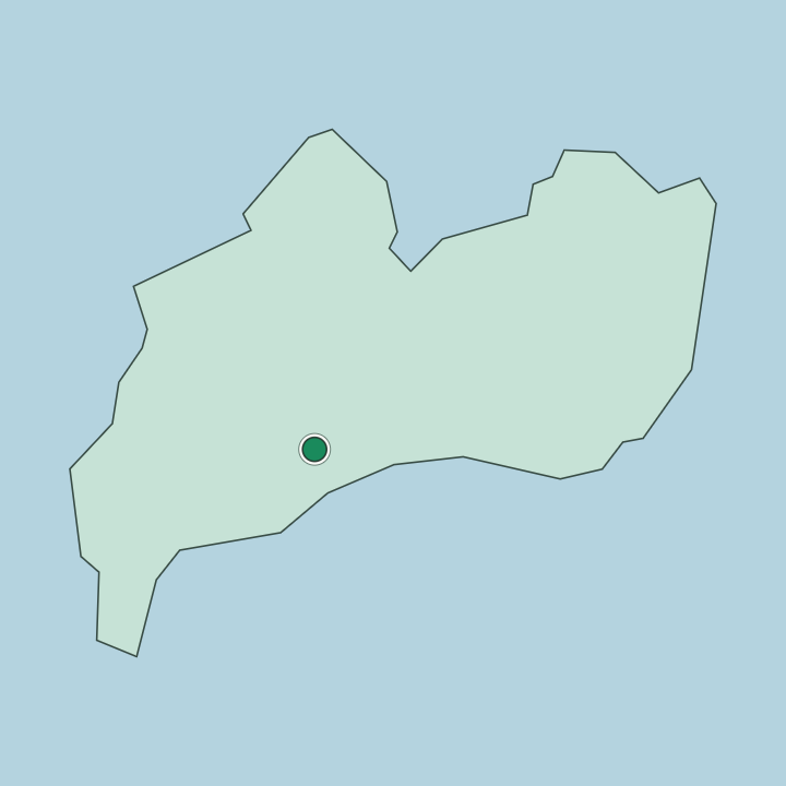 Map showing Brazzaville — In Brazzaville department
