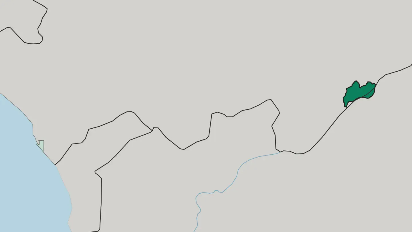 Map of Brazzaville department in Republic of the Congo