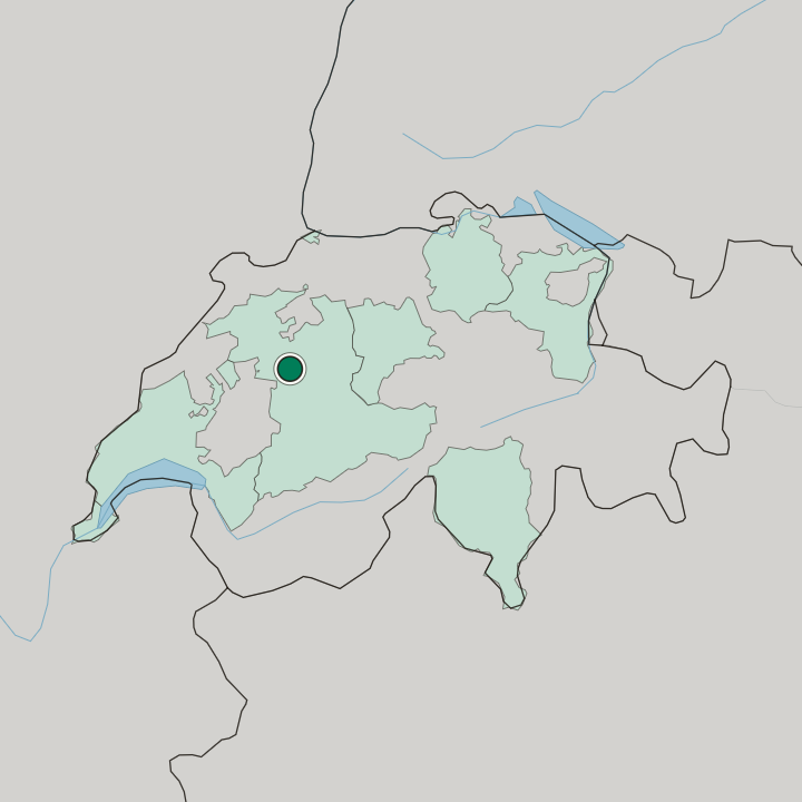 Map showing Lorraine — In Switzerland