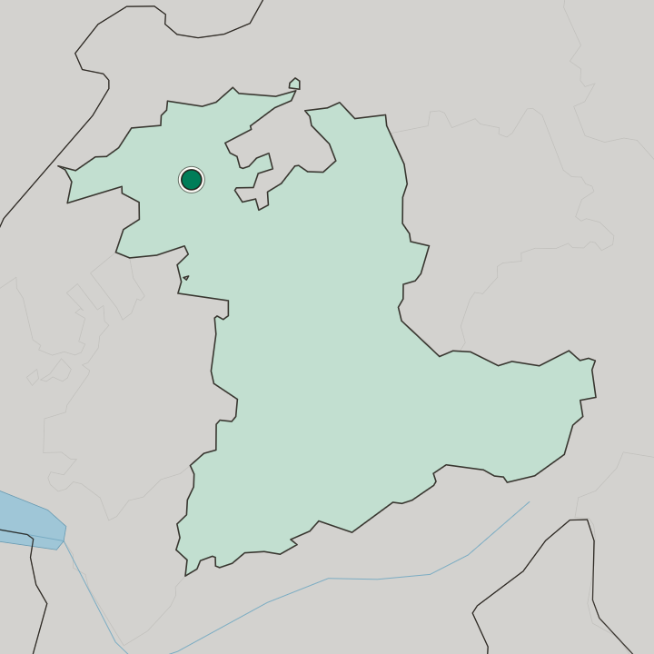 Map showing Biel/Bienne — In Canton de Berne