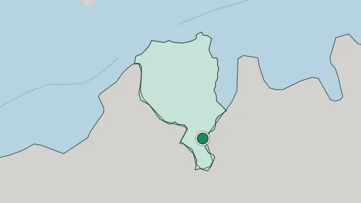 Map of Lugano in Switzerland