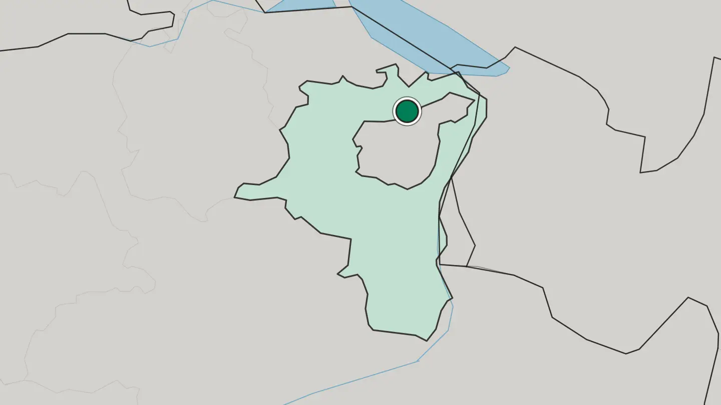 Map of Sankt Gallen in Switzerland