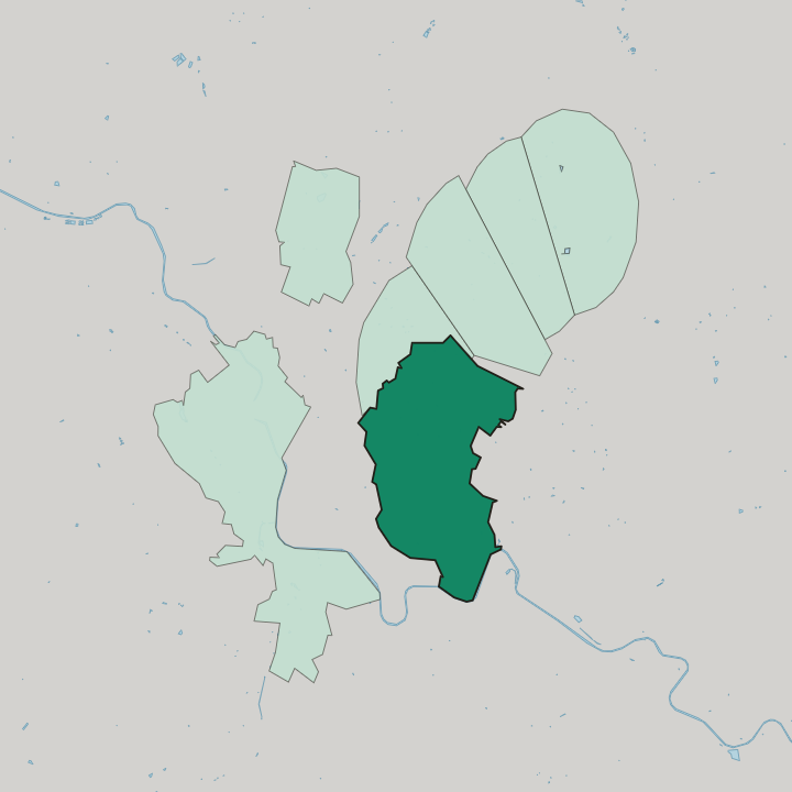 Map showing Mattenbach (Kreis 7) — In Winterthur