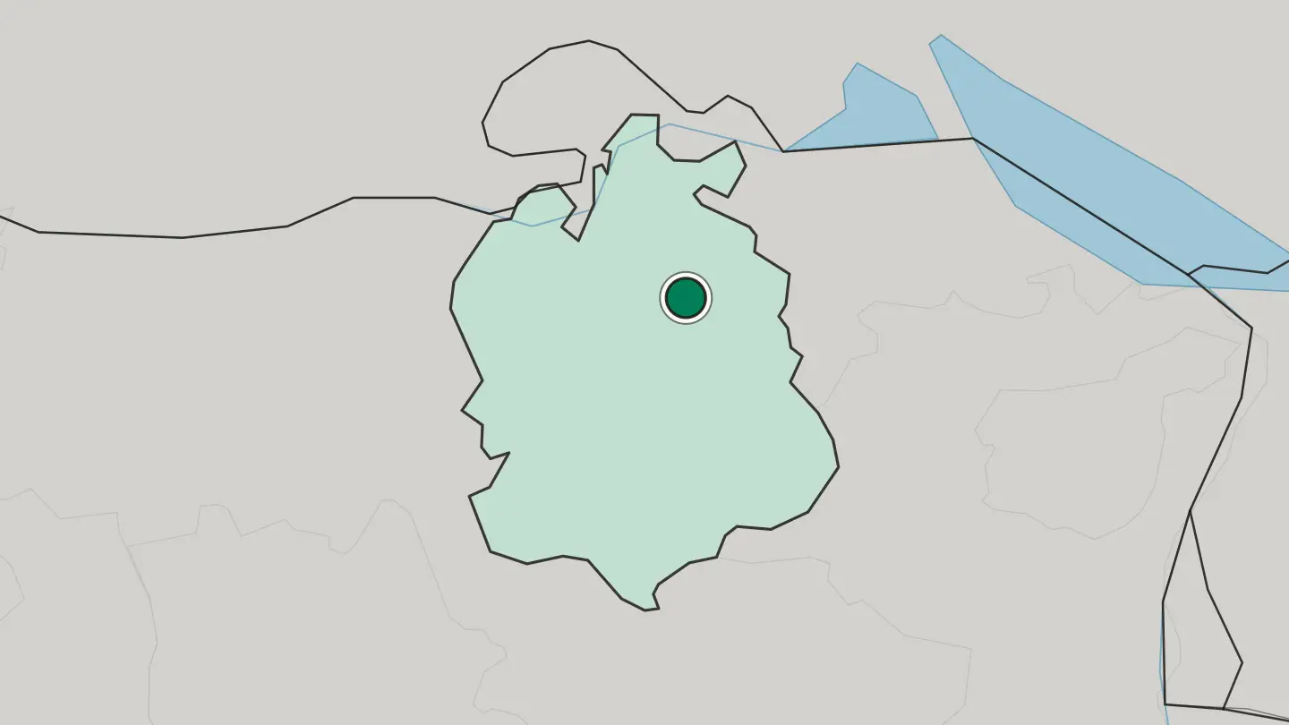 Map of Winterthur in Switzerland