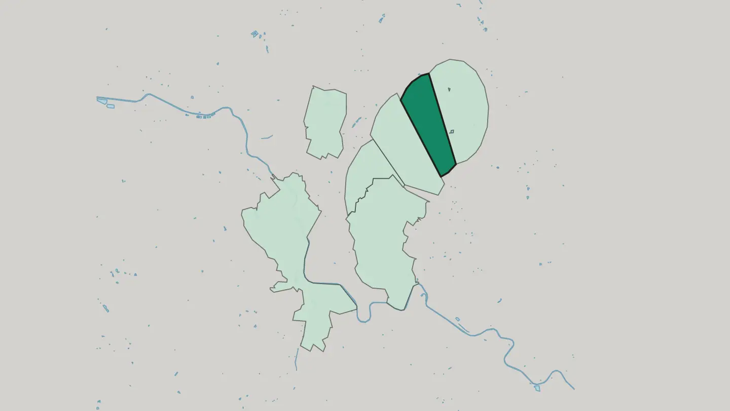 Map of Oberwinterthur (Kreis 2) / Guggenbühl in Winterthur
