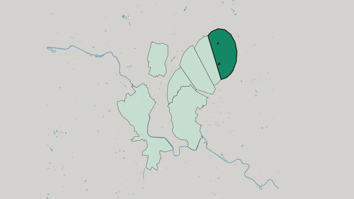 Map of Oberwinterthur (Kreis 2) in Winterthur