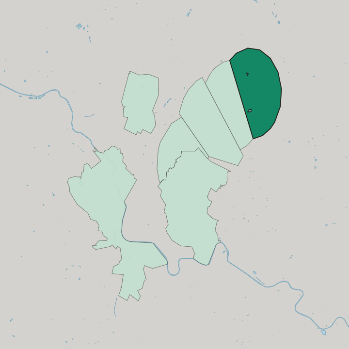 Map showing Oberwinterthur (Kreis 2) — In Winterthur