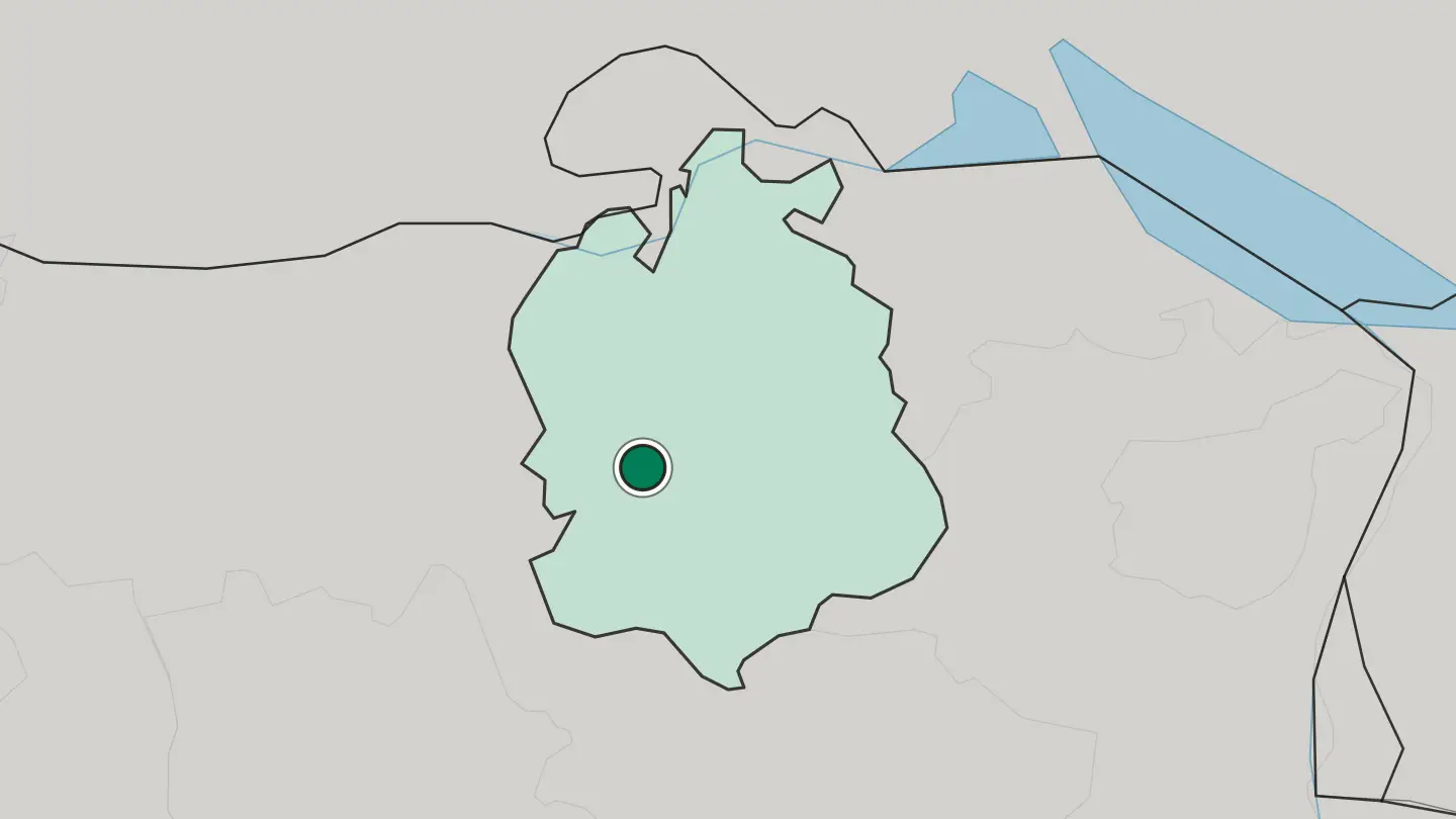Map of Zürich in Switzerland