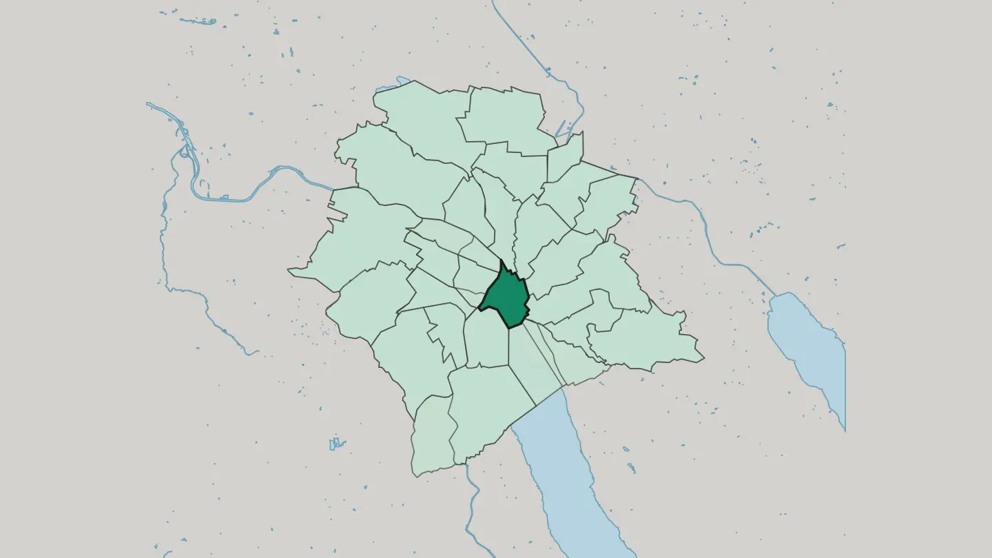 Map of Zürich (Kreis 1) in Zürich