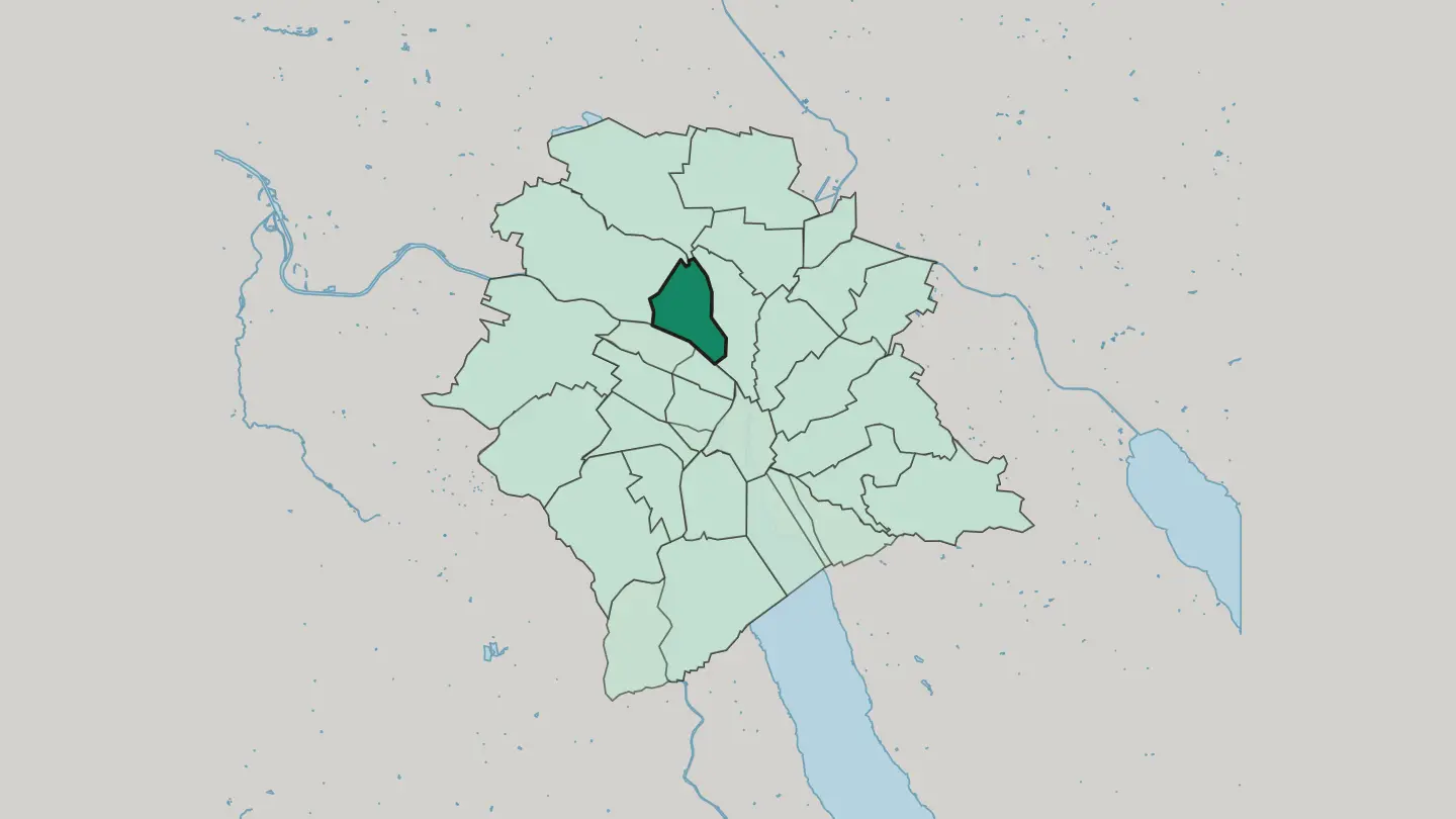 Map of Zürich (Kreis 10) / Wipkingen in Zürich