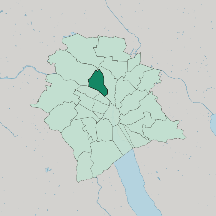 Map showing Zürich (Kreis 10) / Wipkingen — In Zürich