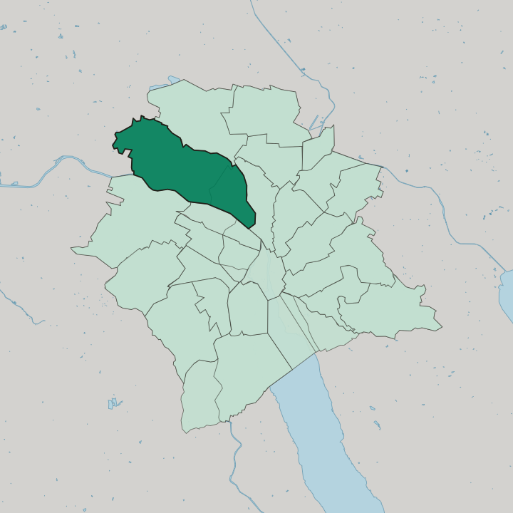 Map showing Zürich (Kreis 10) — In Zürich