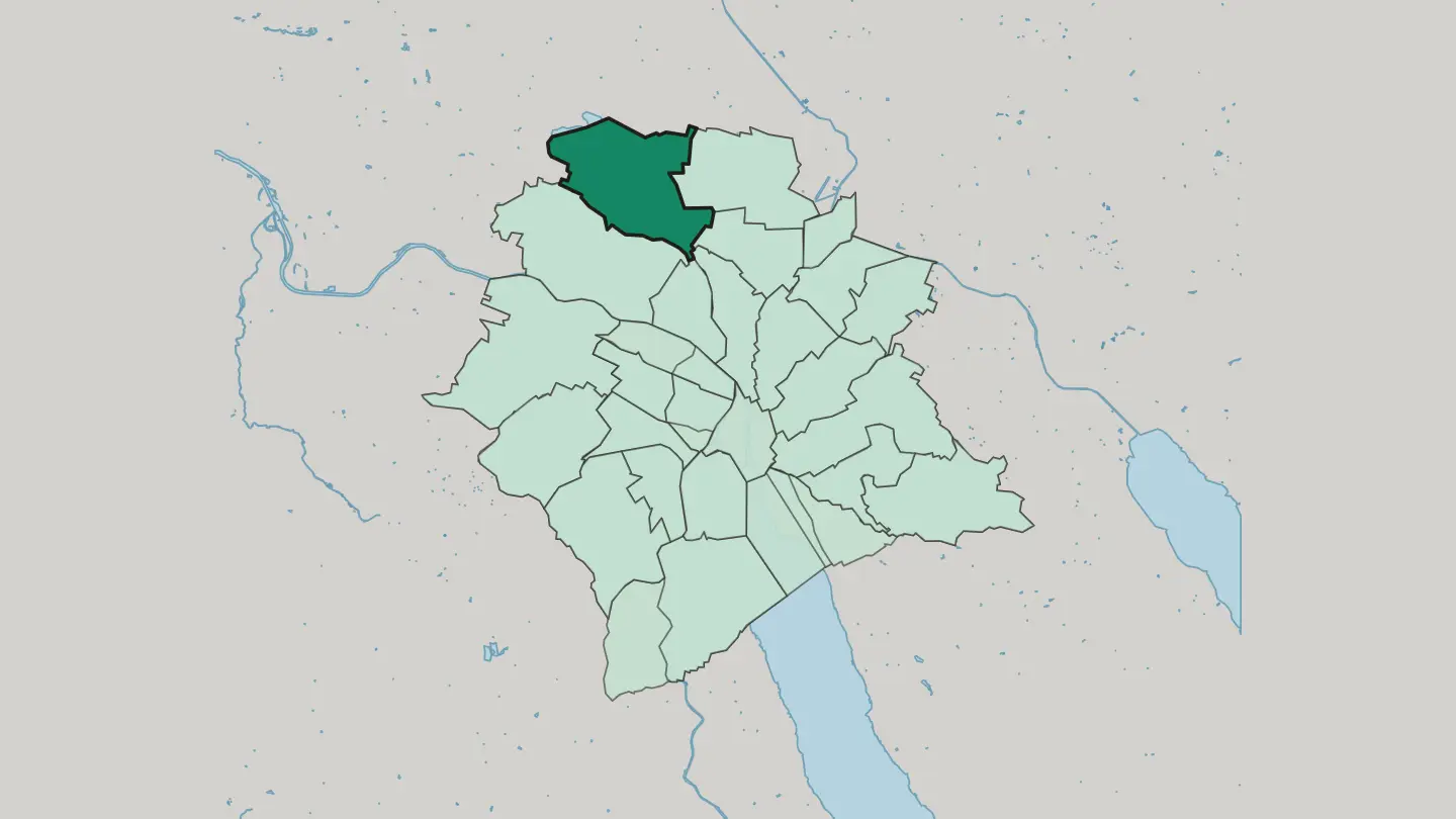 Map of Zürich (Kreis 11) / Affoltern in Zürich