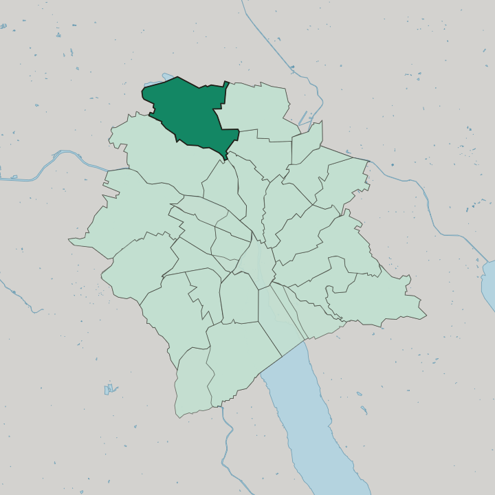 Map showing Zürich (Kreis 11) / Affoltern — In Zürich