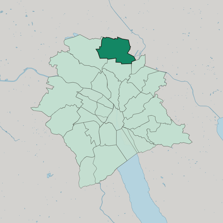 Map showing Zürich (Kreis 11) / Seebach — In Zürich