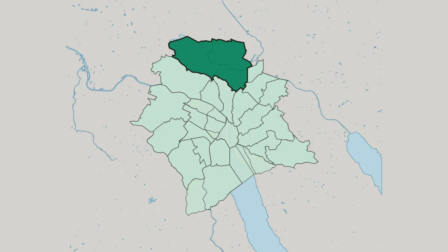 Map of Zürich (Kreis 11) in Zürich