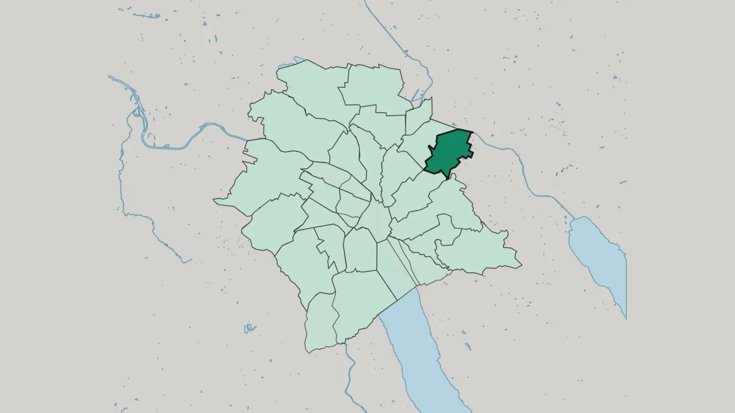 Map of Zürich (Kreis 12) / Hirzenbach in Zürich