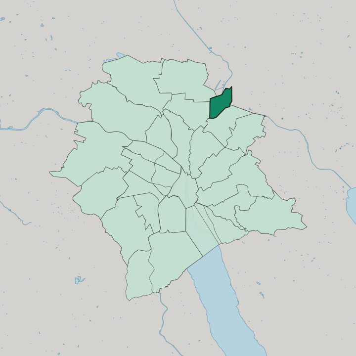 Map showing Zürich (Kreis 12) / Saatlen — In Zürich