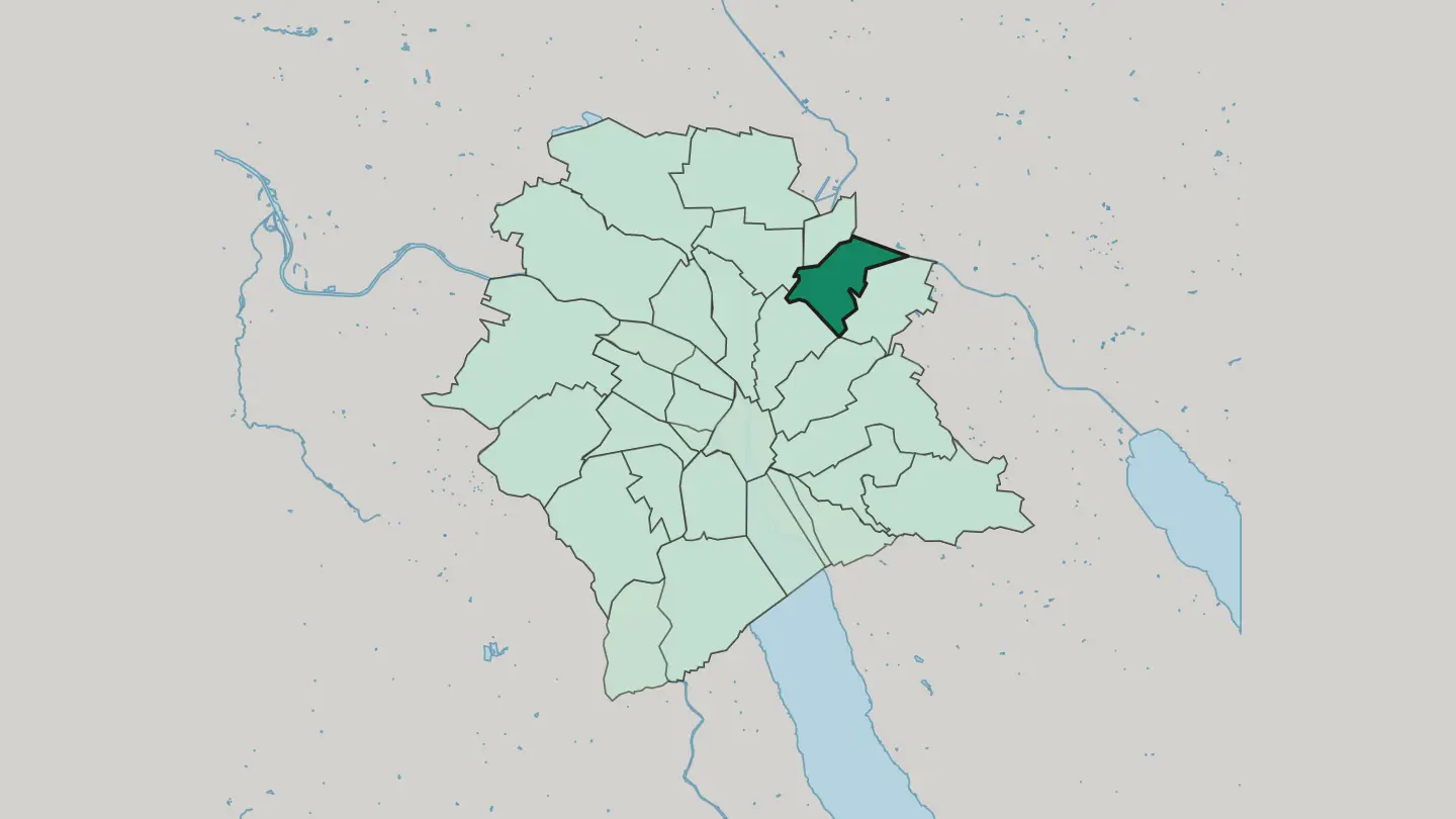 Map of Zürich (Kreis 12) / Schwamendingen-Mitte in Zürich