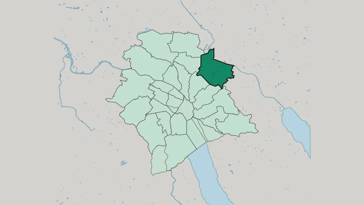 Map of Zürich (Kreis 12) in Zürich