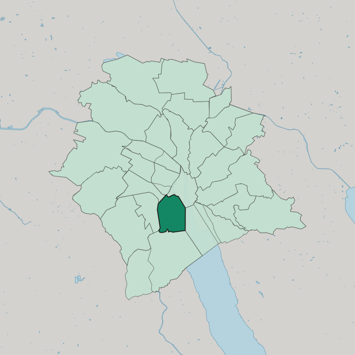 Map showing Zürich (Kreis 2) / Enge — In Zürich