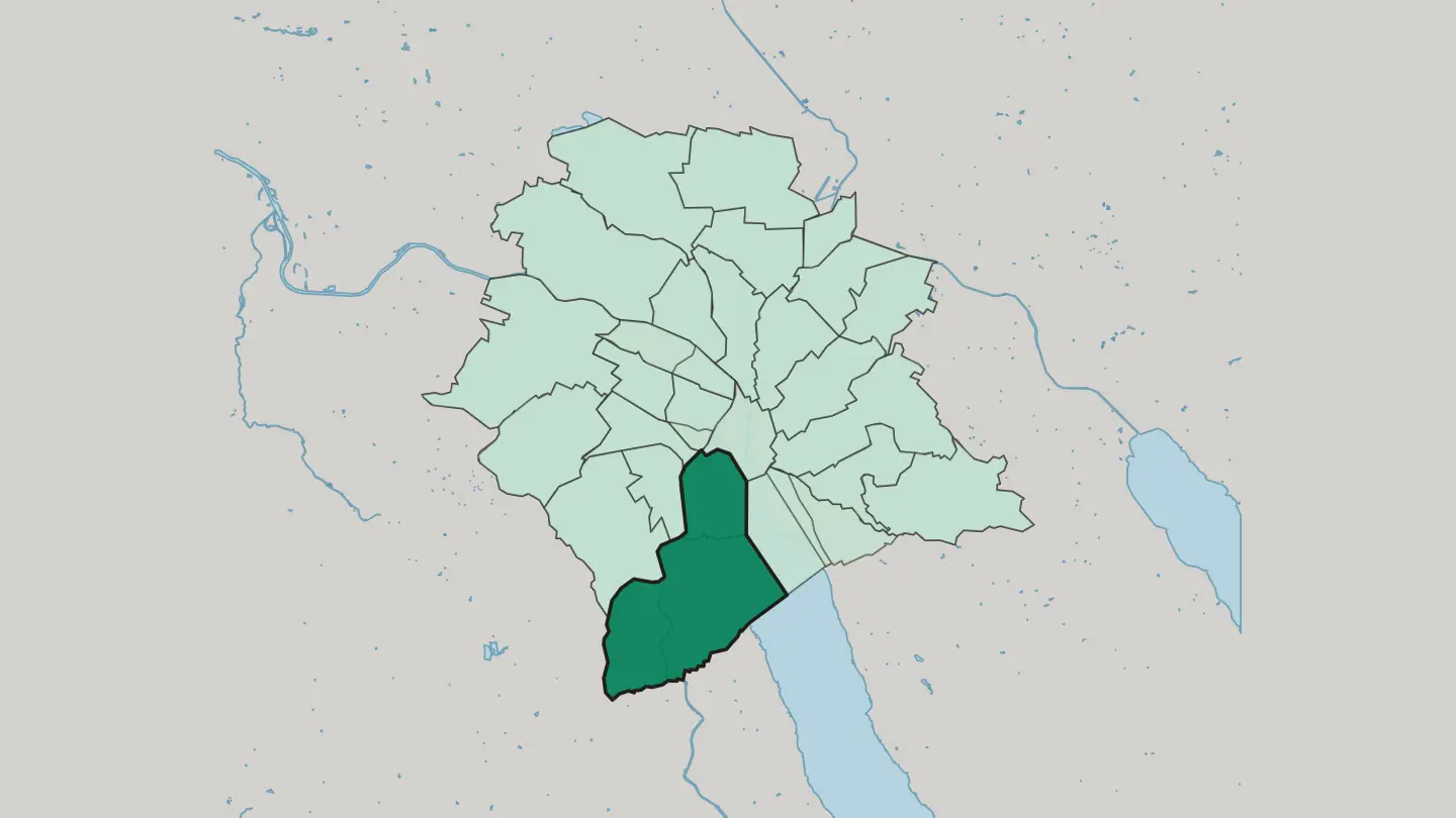 Map of Zürich (Kreis 2) in Zürich