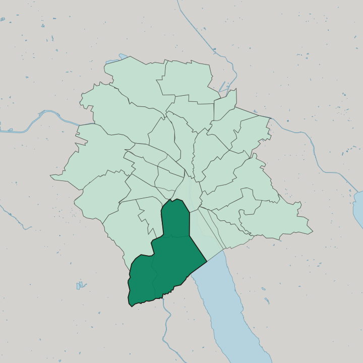 Map showing Zürich (Kreis 2) — In Zürich