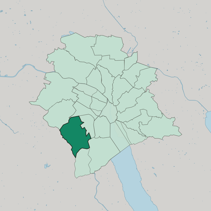 Map showing Zürich (Kreis 3) / Friesenberg — In Zürich