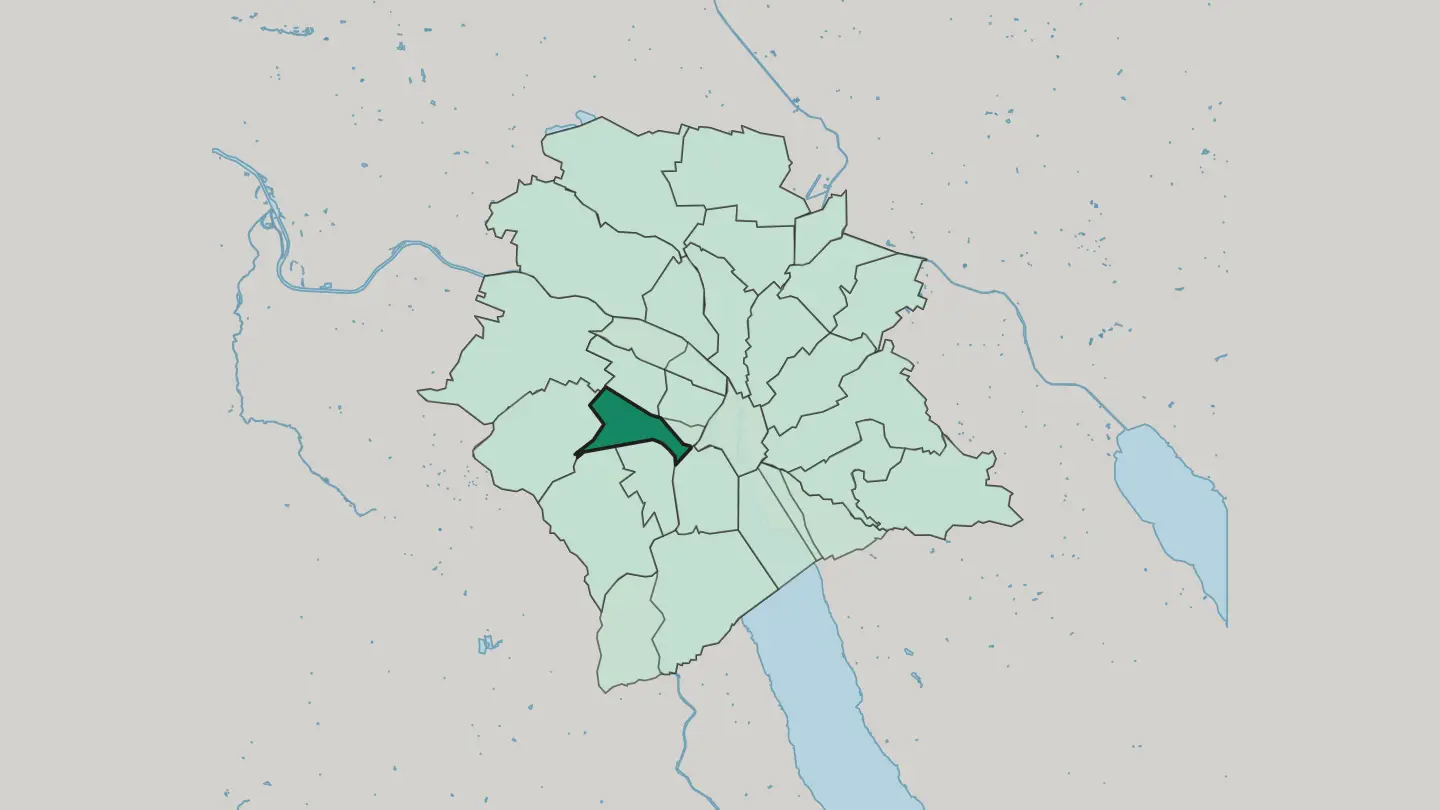 Map of Zürich (Kreis 3) / Sihlfeld in Zürich