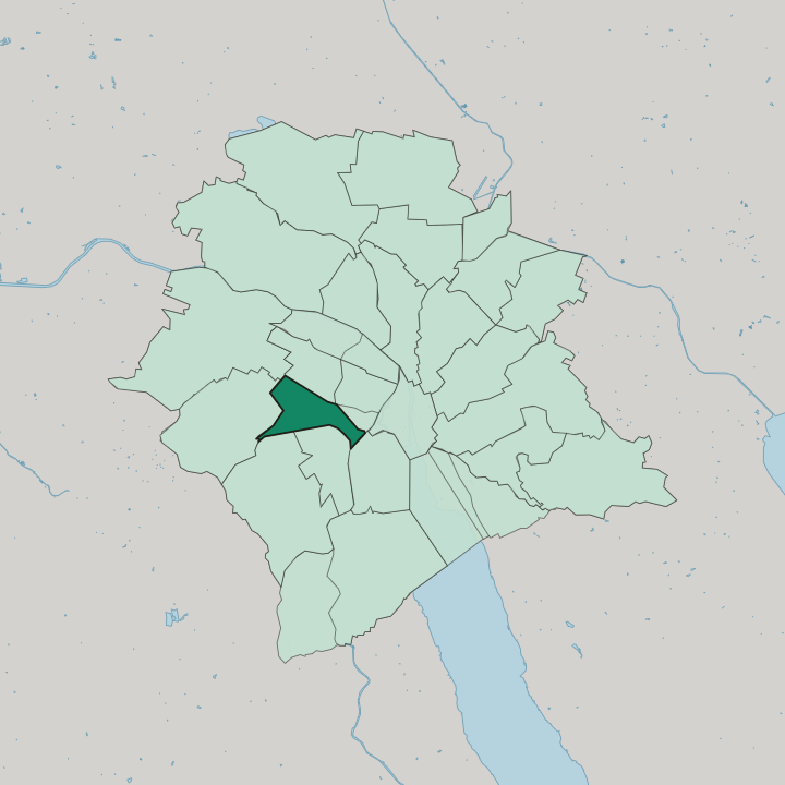 Map showing Zürich (Kreis 3) / Sihlfeld — In Zürich
