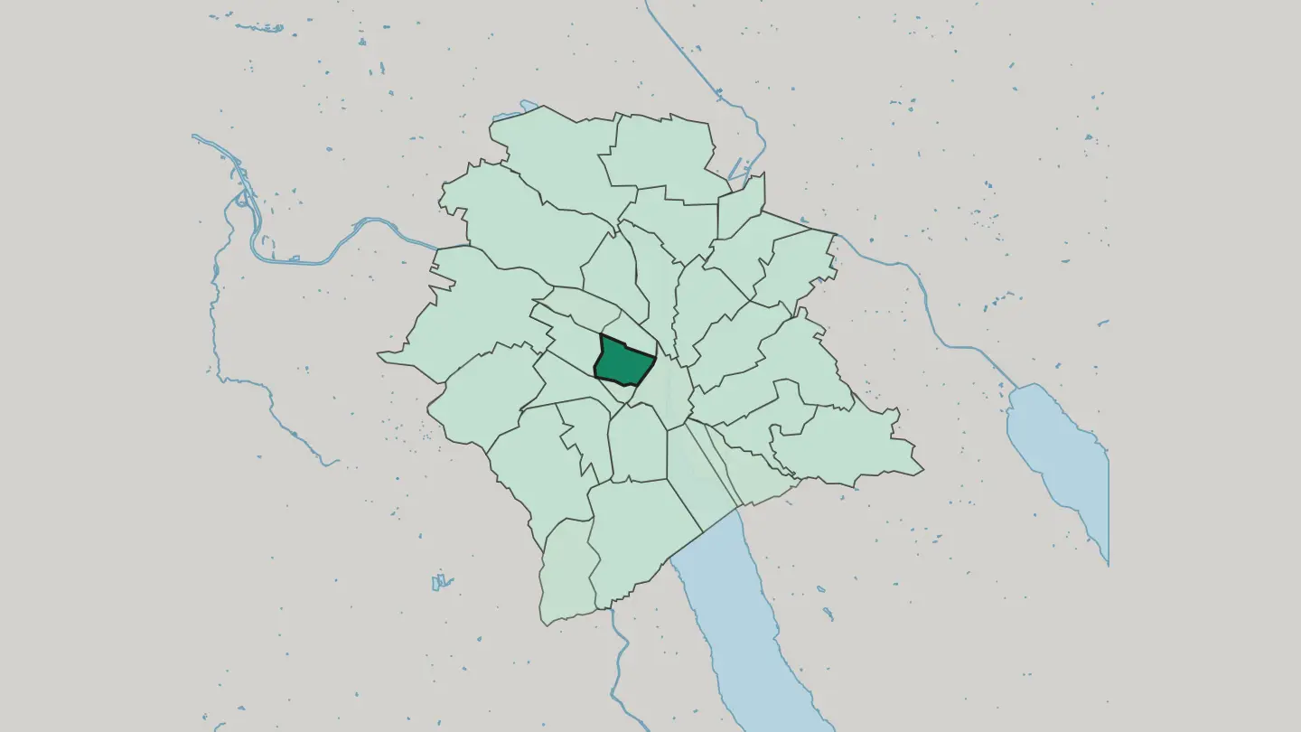 Map of Zürich (Kreis 4) / Langstrasse in Zürich
