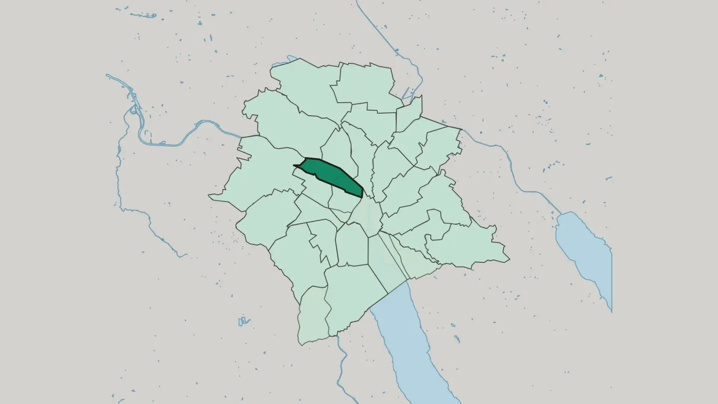 Map of Zürich (Kreis 5) in Zürich