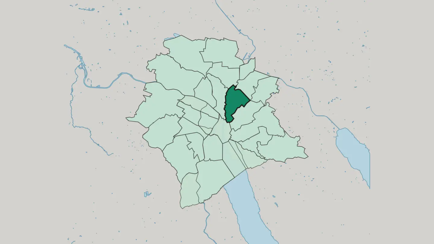 Map of Zürich (Kreis 6) / Oberstrass in Zürich