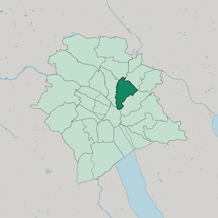 Map showing Zürich (Kreis 6) / Oberstrass — In Zürich