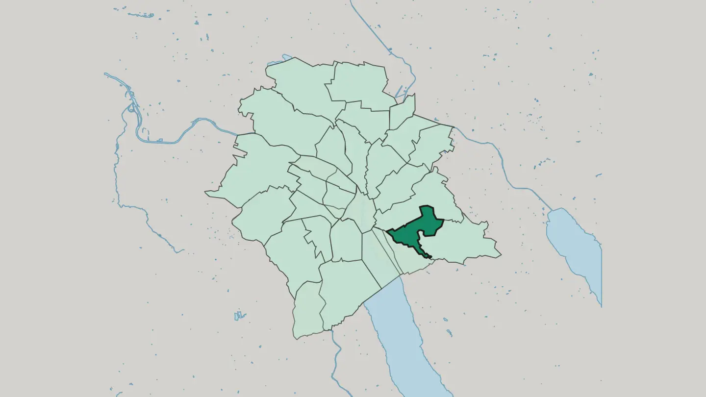 Map of Zürich (Kreis 7) / Hirslanden in Zürich