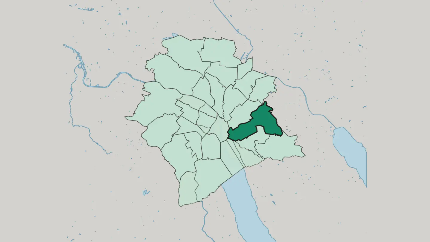 Map of Zürich (Kreis 7) / Hottingen in Zürich