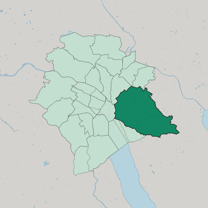 Map showing Zürich (Kreis 7) — In Zürich