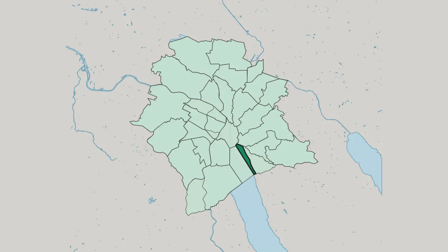 Map of Zürich (Kreis 8) / Mühlebach in Zürich