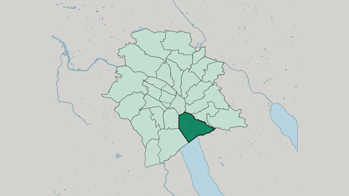 Map of Zürich (Kreis 8) in Zürich