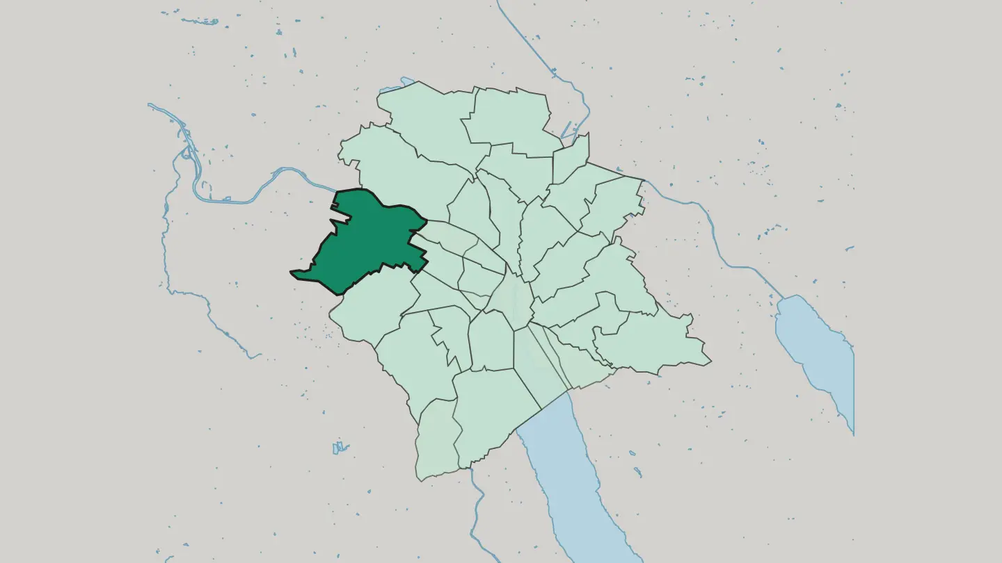 Map of Zürich (Kreis 9) / Altstetten in Zürich