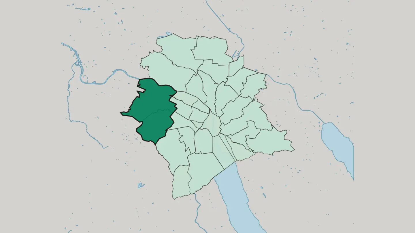 Map of Zürich (Kreis 9) in Zürich