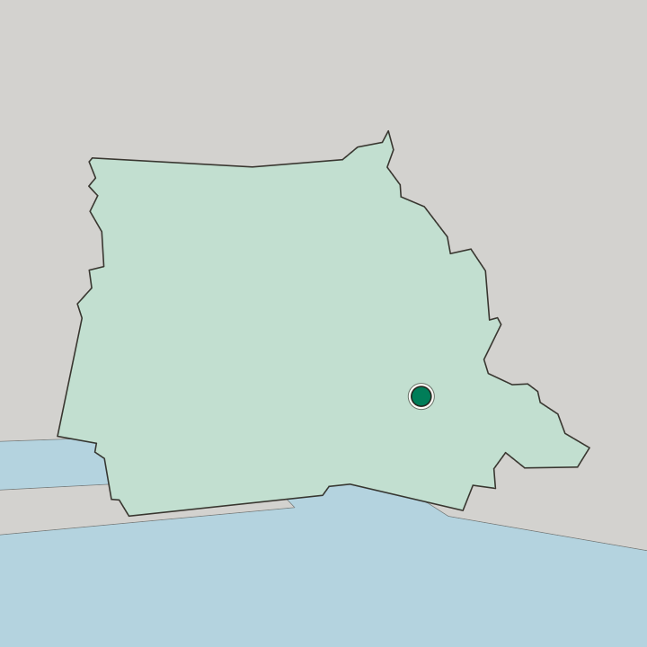 Map showing Bingerville — In Abidjan