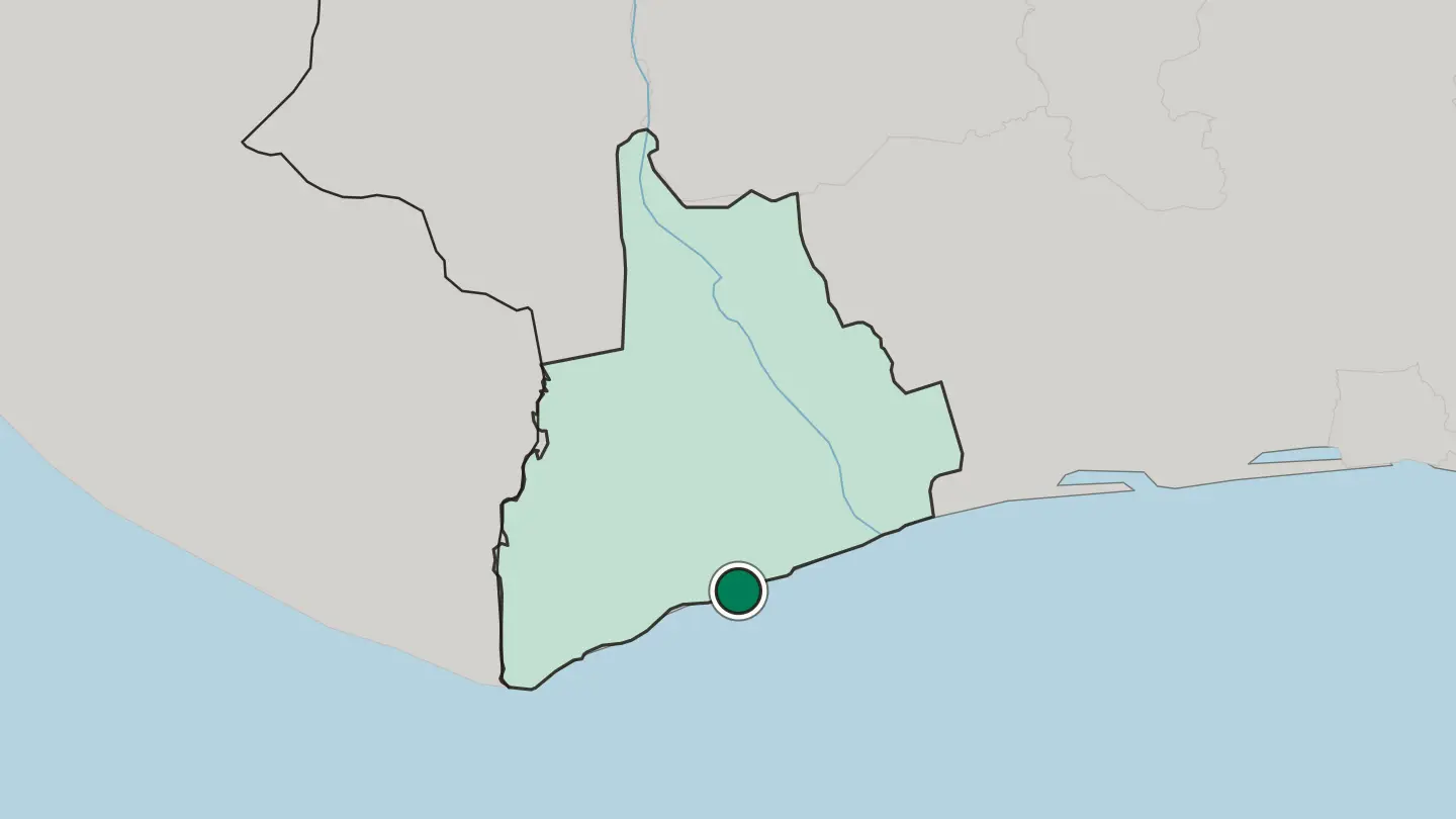 Map of San-Pédro in Ivory Coast