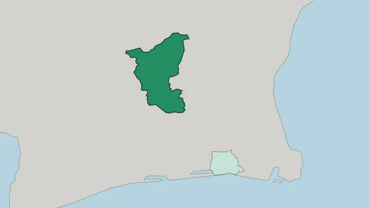 Map of Lacs in Ivory Coast