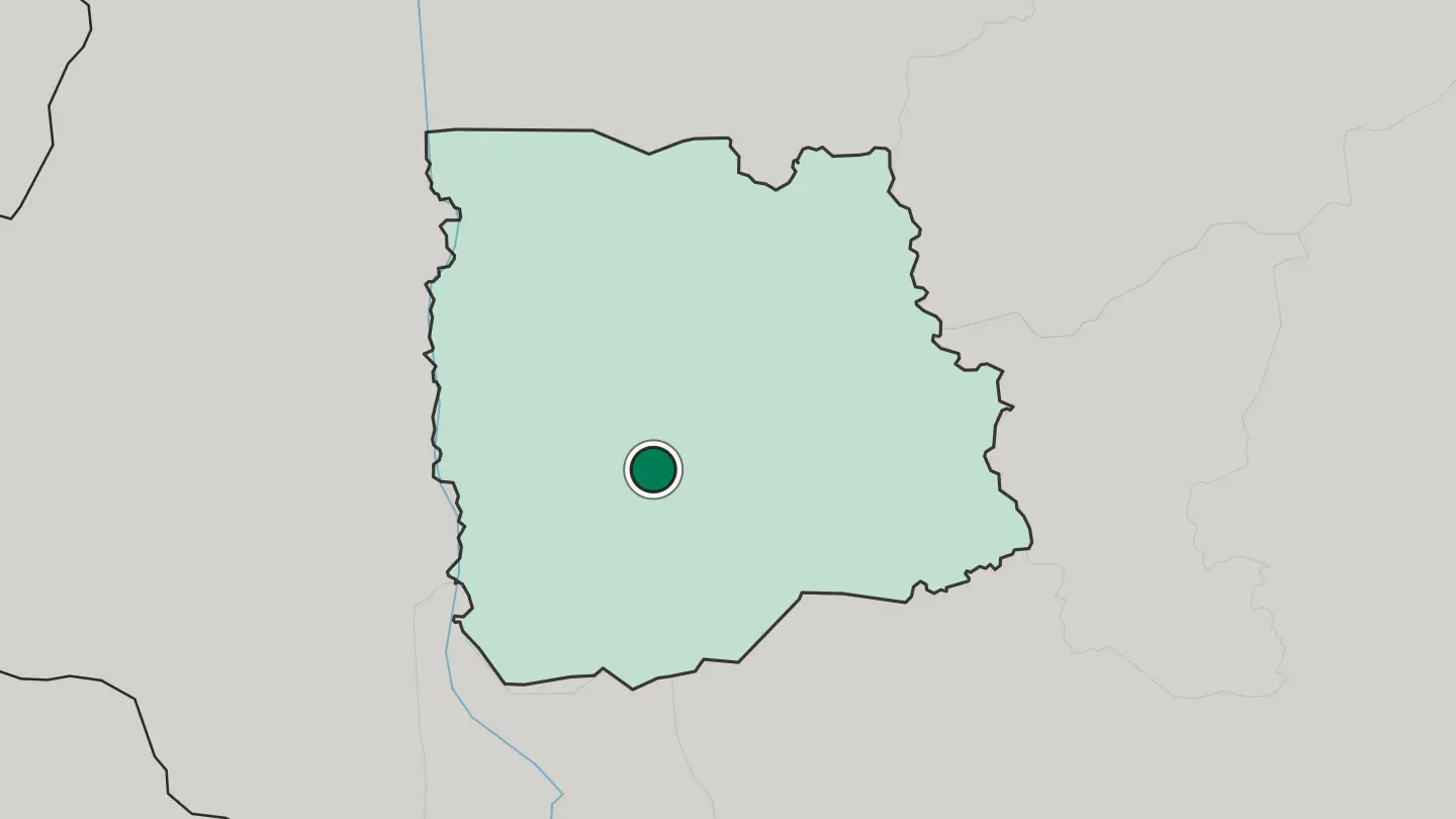 Map of Daloa in Ivory Coast
