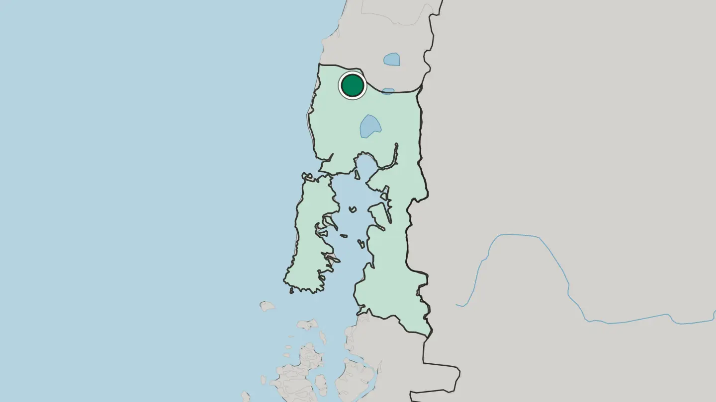 Map of Osorno in Chile