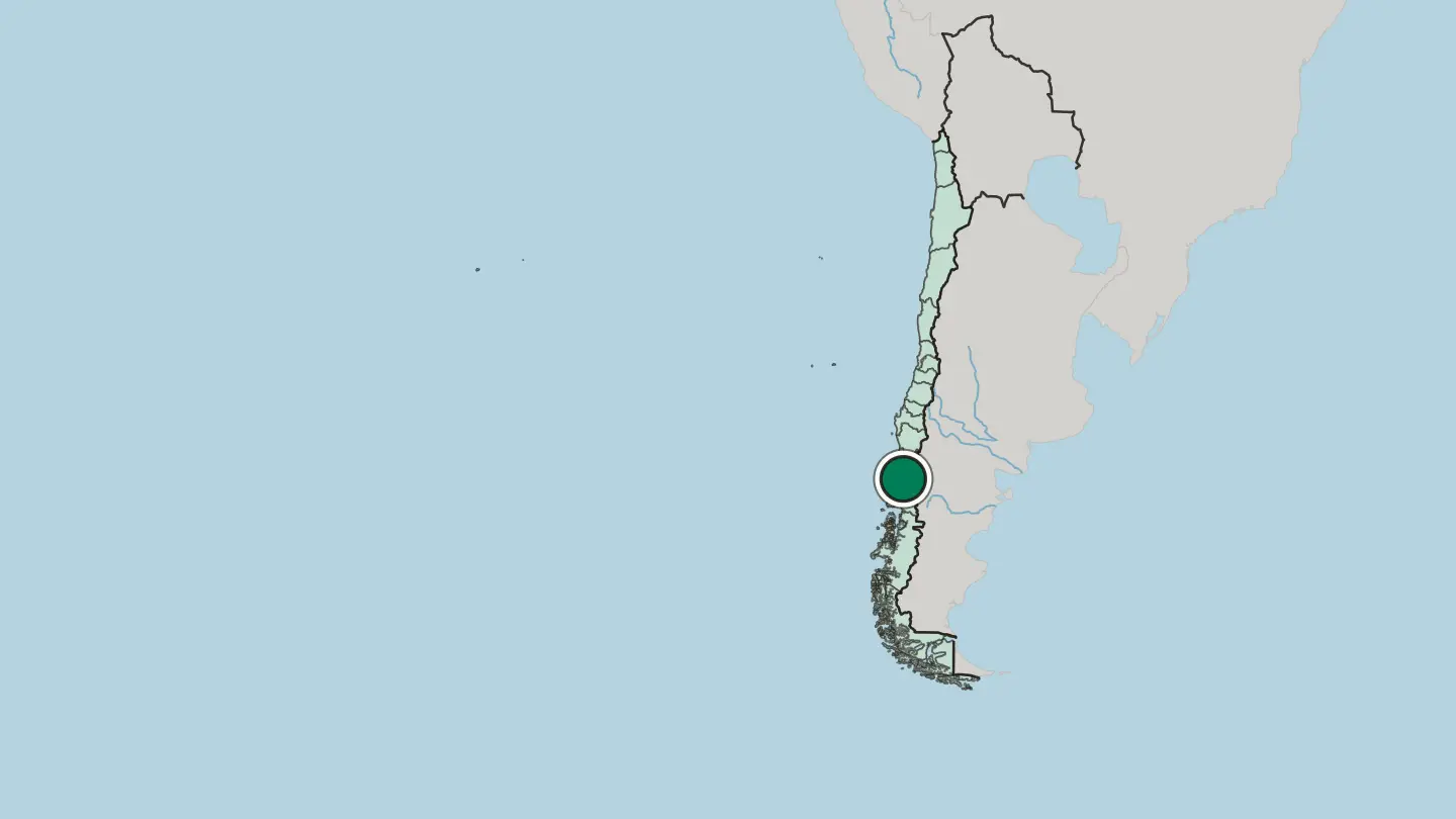 Map of Puerto Montt in Chile