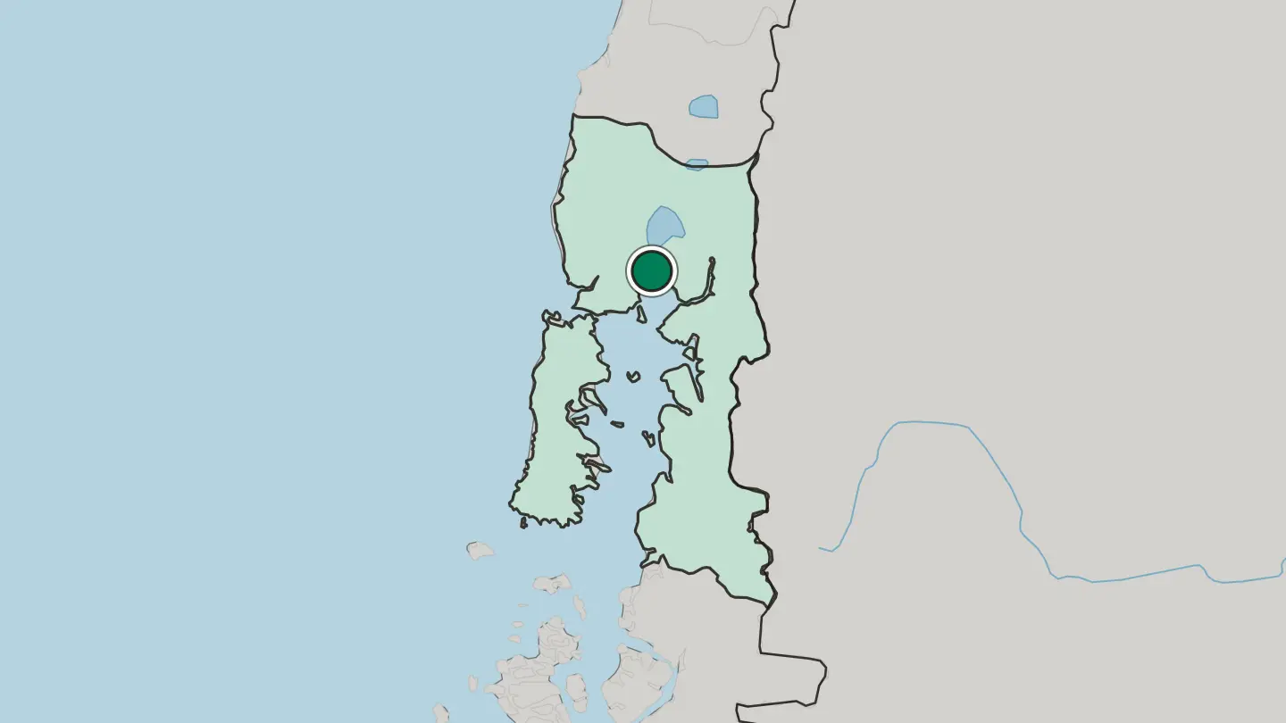 Map of Puerto Montt in Chile